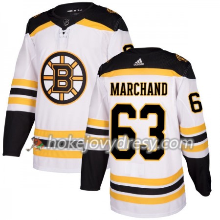 Pánské Hokejový Dres Boston Bruins Brad Marchand 63 Bílá 2017-2018 Adidas Authentic